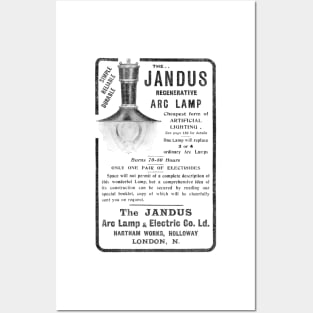 The Jandus Arc Lamp & Electric Co. - 1910 Vintage Advert Posters and Art